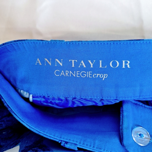 NWOT Ann Taylor " The Carnegie Crop" two-piece shirt and pants set size 4. - Picture 9 of 15